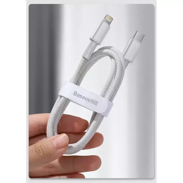 Baseus CATLGD-A02 Lightning - USB-C PD cable 20W 480Mb/s 2m - white 19