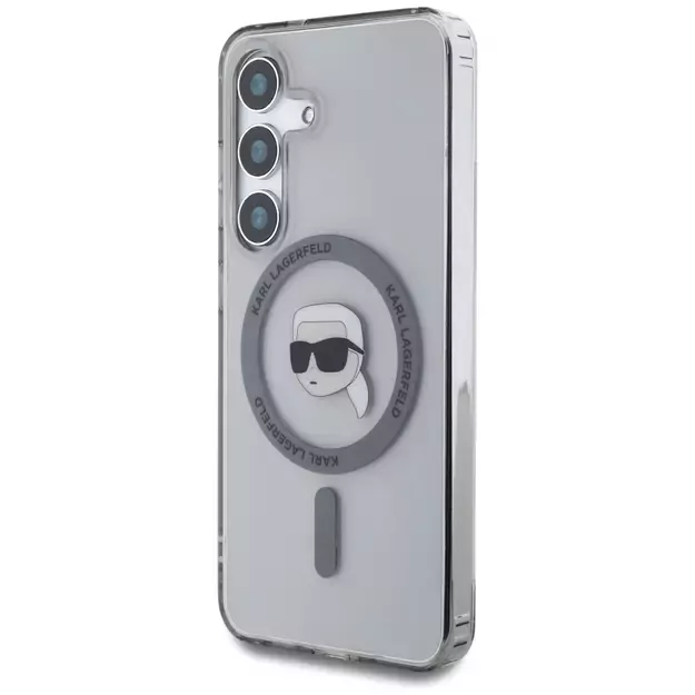Case Karl Lagerfeld Button Karl Head Printed Logo MagSafe Samsung Galaxy S25 black 8