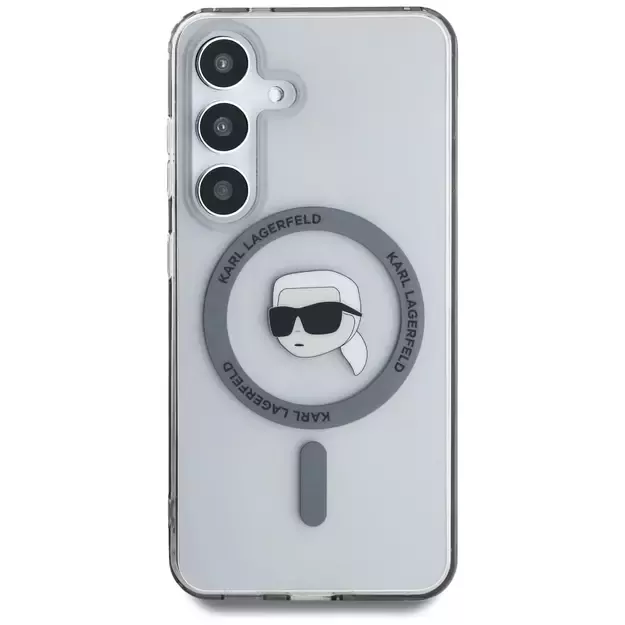Case Karl Lagerfeld Button Karl Head Printed Logo MagSafe Samsung Galaxy S25 black 9
