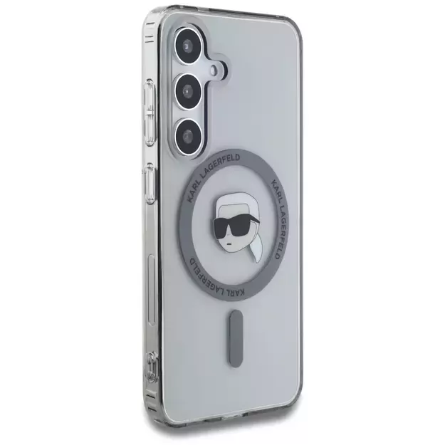 Case Karl Lagerfeld Button Karl Head Printed Logo MagSafe Samsung Galaxy S25 black 10