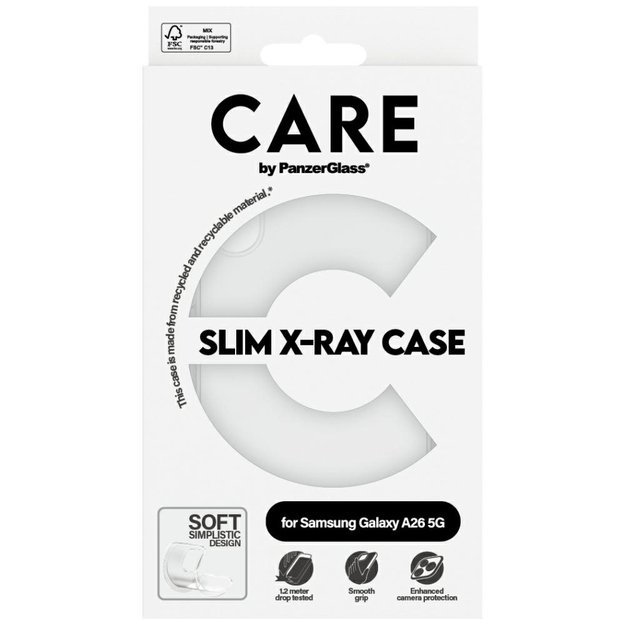 CARE by PanzerGlass Fashion X-Ray Case for Samsung Galaxy A26 5G - Transparent 3