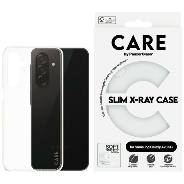 CARE by PanzerGlass Fashion X-Ray Case for Samsung Galaxy A26 5G - Transparent