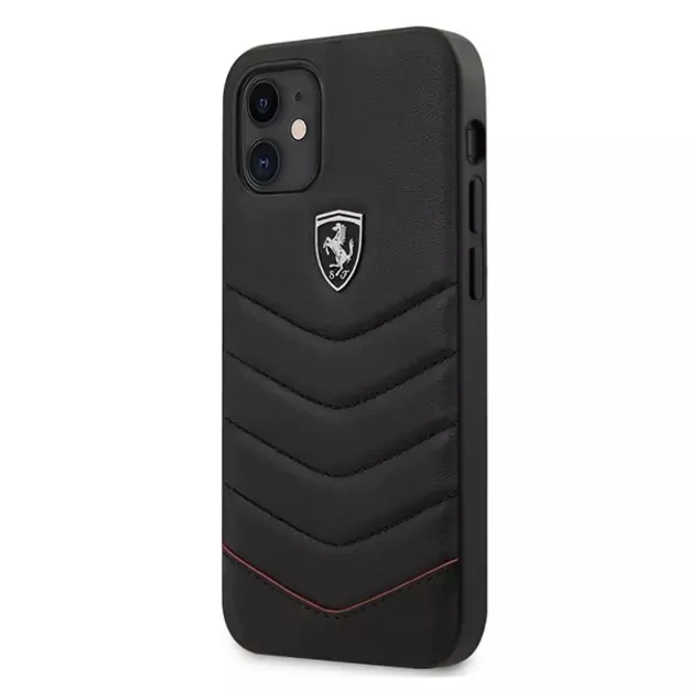 Ferrari FEHQUHCP12SBK iPhone 12 mini 5.4&quot  black/black hardcase Off Track Quilted