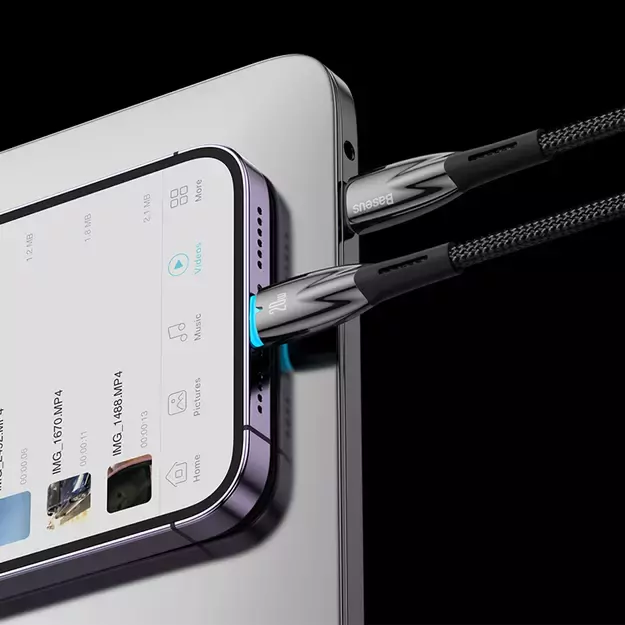 Baseus CADH000002 Lightning - USB-C PD cable 20W 480Mb/s 1m - white 20