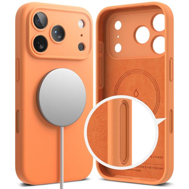 Ringke Silicone Magnetic MagSafe Case for iPhone 17 Pro Max - Orange 2