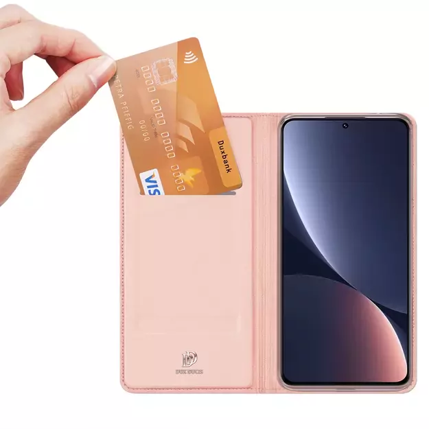 Dux Ducis Skin Pro Case Xiaomi 13 Flip Card Wallet Stand Pink 12