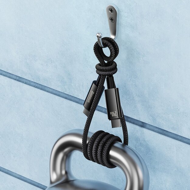 [RETURNED ITEM] Cable USB C - USB C 480Mb/s 240W 3m Baseus Tungsten Gold CAWJ040101 - black 8