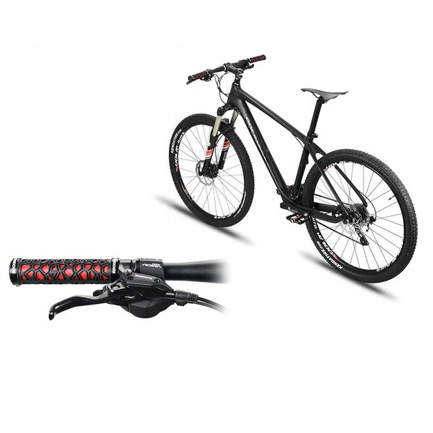 Rockbros 2017-14ARD bicycle grips - black and red 7