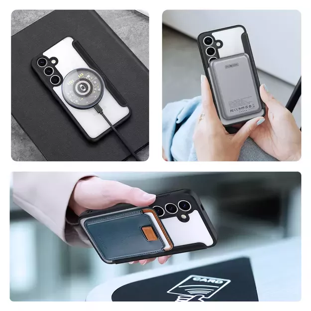 Dux Ducis Skin X Pro case for Samsung Galaxy S25+ with MagSafe and wallet - black 8