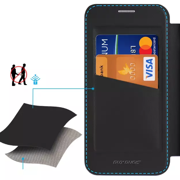 Dux Ducis Skin X Pro case for Samsung Galaxy S25+ with MagSafe and wallet - black 3