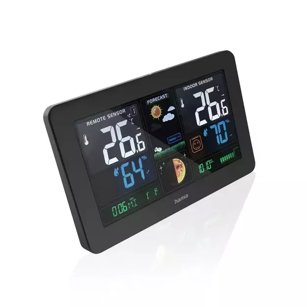 Hama Premium Weather Station with USB - Black 2