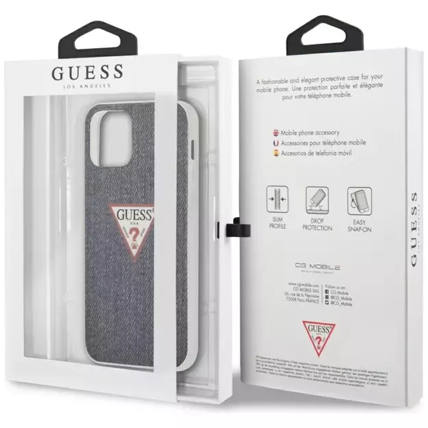 Guess GUHCP12LPCUJULDB iPhone 12 Pro Max 6.7&quot  navy/dark blue hardcase Jeans Collection 7