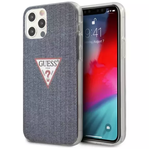 Guess GUHCP12LPCUJULDB iPhone 12 Pro Max 6.7&quot  navy/dark blue hardcase Jeans Collection