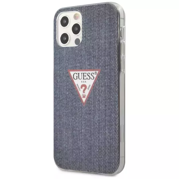 Guess GUHCP12LPCUJULDB iPhone 12 Pro Max 6.7&quot  navy/dark blue hardcase Jeans Collection 1
