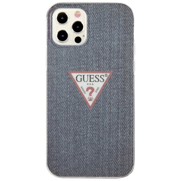 Guess GUHCP12LPCUJULDB iPhone 12 Pro Max 6.7&quot  navy/dark blue hardcase Jeans Collection 9