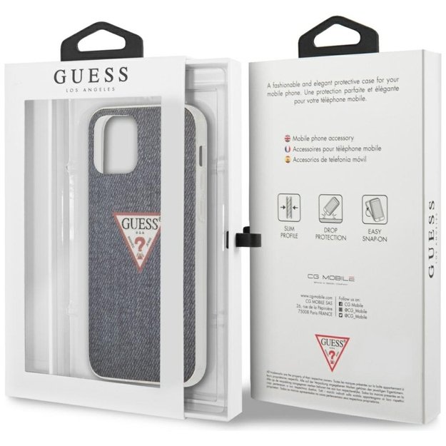Guess GUHCP12LPCUJULDB iPhone 12 Pro Max 6.7&quot  navy/dark blue hardcase Jeans Collection 14