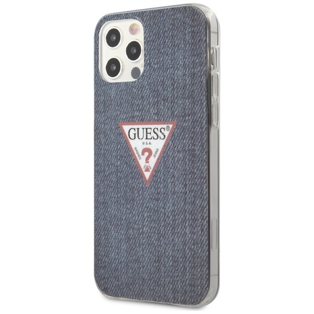 Guess GUHCP12LPCUJULDB iPhone 12 Pro Max 6.7&quot  navy/dark blue hardcase Jeans Collection 8