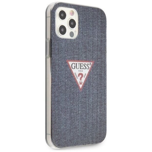 Guess GUHCP12LPCUJULDB iPhone 12 Pro Max 6.7&quot  navy/dark blue hardcase Jeans Collection 10