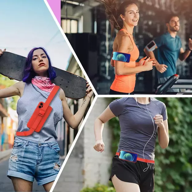 Rope case Gel Case with Chain Lanyard Handbag Lanyard Xiaomi Redmi Note 10 / Redmi Note 10S Blue 8