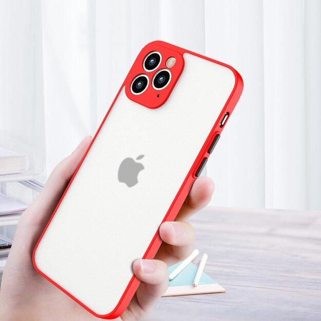 Milky Case silicone flexible translucent case for Samsung Galaxy A22 4G red 10