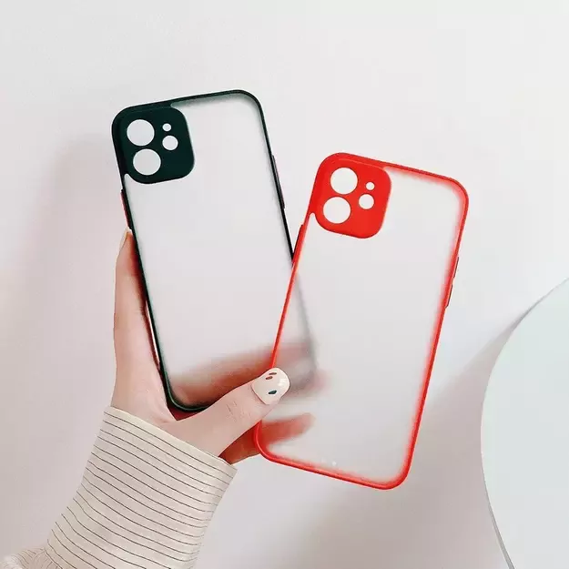 Milky Case silicone flexible translucent case for Samsung Galaxy A22 4G red 18