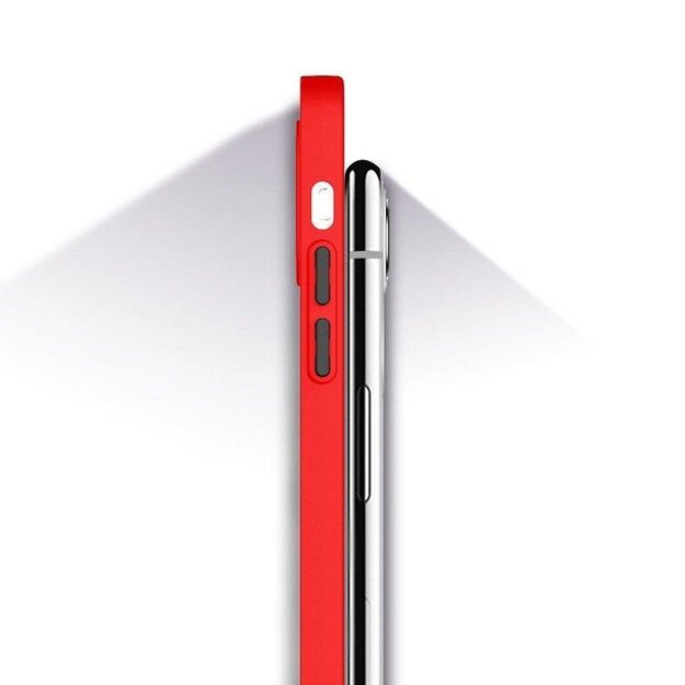 Milky Case silicone flexible translucent case for Samsung Galaxy A22 4G red 6