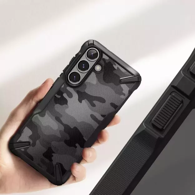Ringke Fusion X Case for Samsung Galaxy S25+ - Black Camo 12