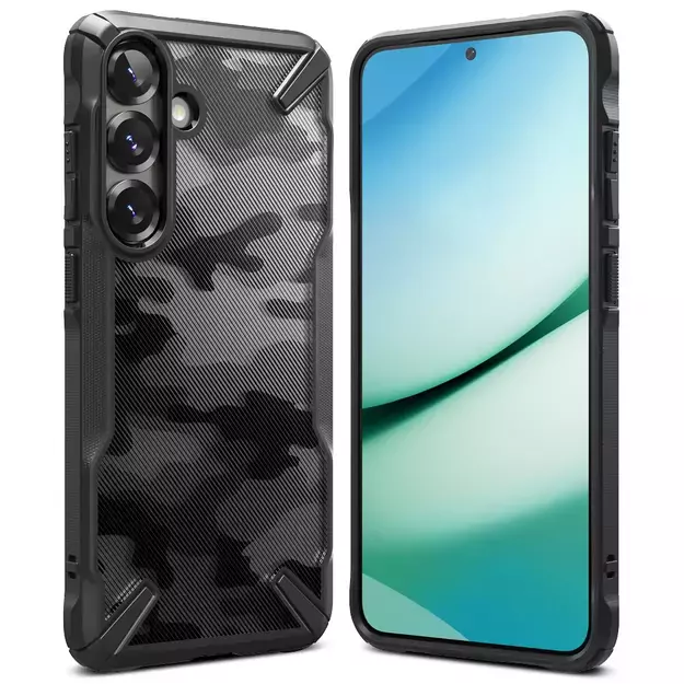 Ringke Fusion X Case for Samsung Galaxy S25+ - Black Camo 8