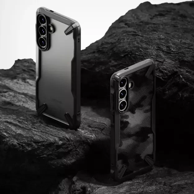 Ringke Fusion X Case for Samsung Galaxy S25+ - Black Camo 14