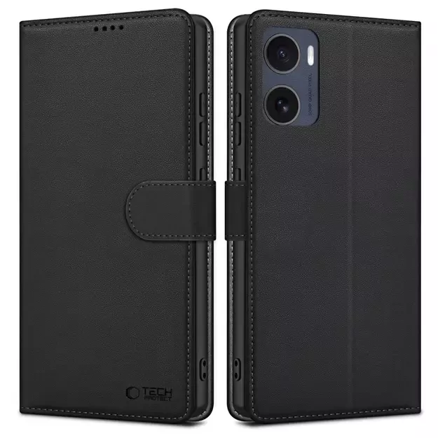 Tech-Protect Wallet Case for Motorola Moto G05 / E15 - Matte Black
