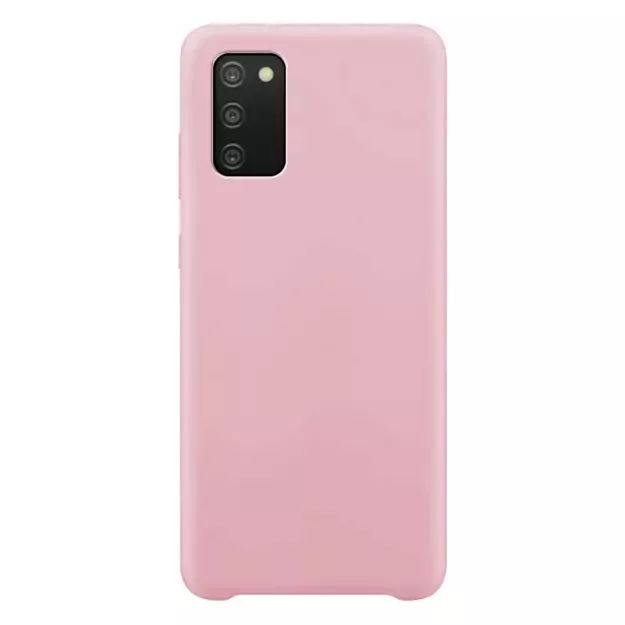 Silicone Case Soft Flexible Rubber Cover for Samsung Galaxy A03s pink 1