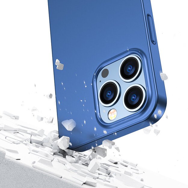 Joyroom 360 Full Case front and back cover for iPhone 13 Pro + tempered glass screen protector blue (JR-BP935 blue) 5