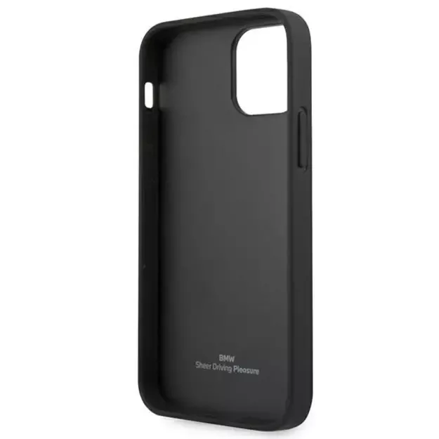 Etui BMW BMHCP12LRSPPK iPhone 12 Pro Max 6,7  czarny/black hardcase Leather Curve Perforate 13