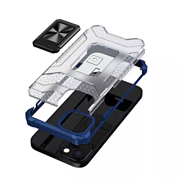 Crystal Ring Case Kickstand Tough Rugged Cover for iPhone 12 mini blue 11