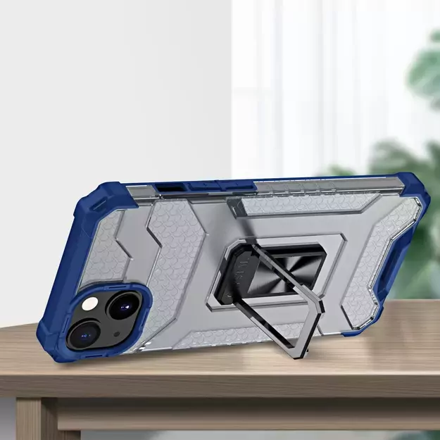 Crystal Ring Case Kickstand Tough Rugged Cover for iPhone 12 mini blue 12