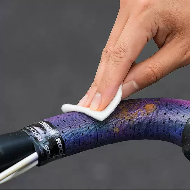 Rockbros Handlebar Tape Perforated Silicone with Chameleon Effect - Purple 7