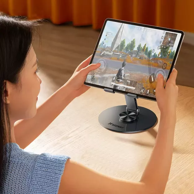 Wozinsky WRS-DSY84SS 360° Rotating Aluminum Tablet Stand - Gray 7