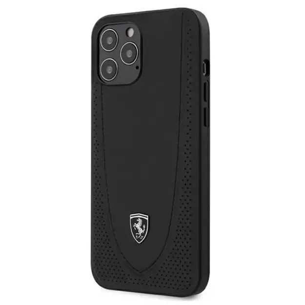 Ferrari FEOGOHCP12LBK iPhone 12 Pro Max 6.7&quot  black/black hardcase Off Track Perforated
