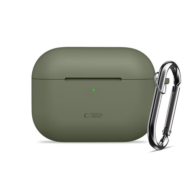 Tech-Protect Silicone Hook Case for AirPods Pro - Olive 1