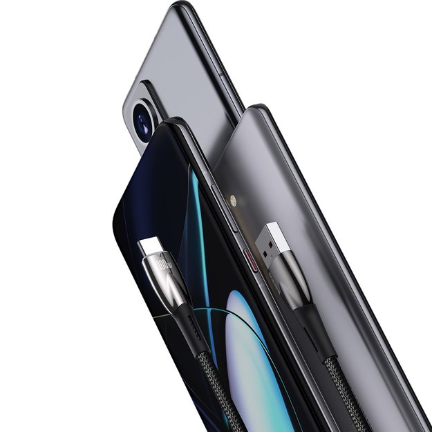 [RETURNED ITEM] Baseus Glimmer Series Fast Charging Cable USB-A - USB-C 100W 480Mbps 2m black 6
