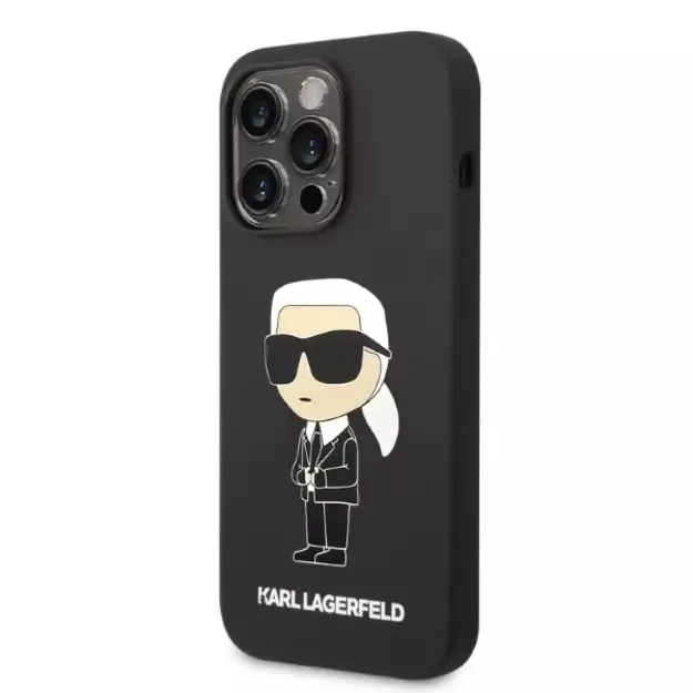 Karl Lagerfeld Silicone Ikonik case for iPhone 14 Pro - black 8