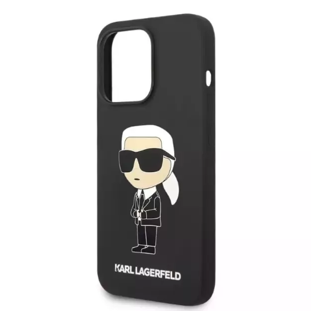 Karl Lagerfeld Silicone Ikonik case for iPhone 14 Pro - black 12