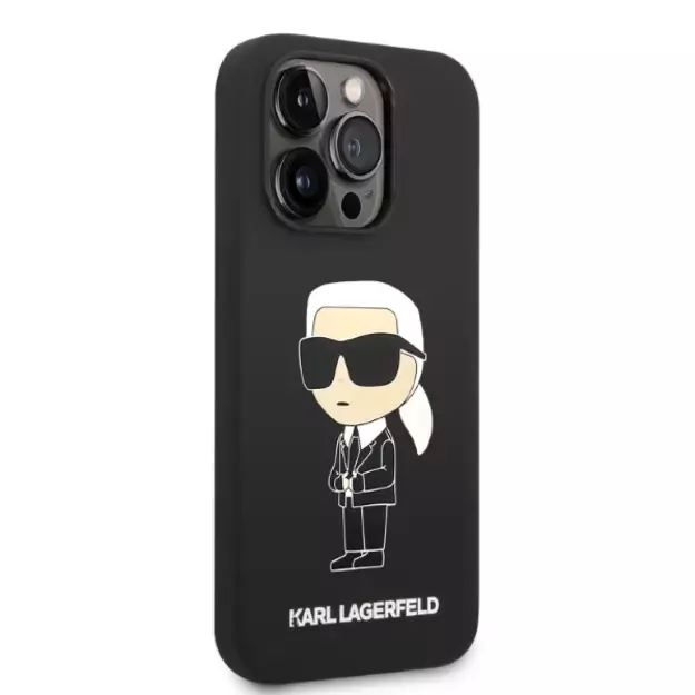 Karl Lagerfeld Silicone Ikonik case for iPhone 14 Pro - black 10