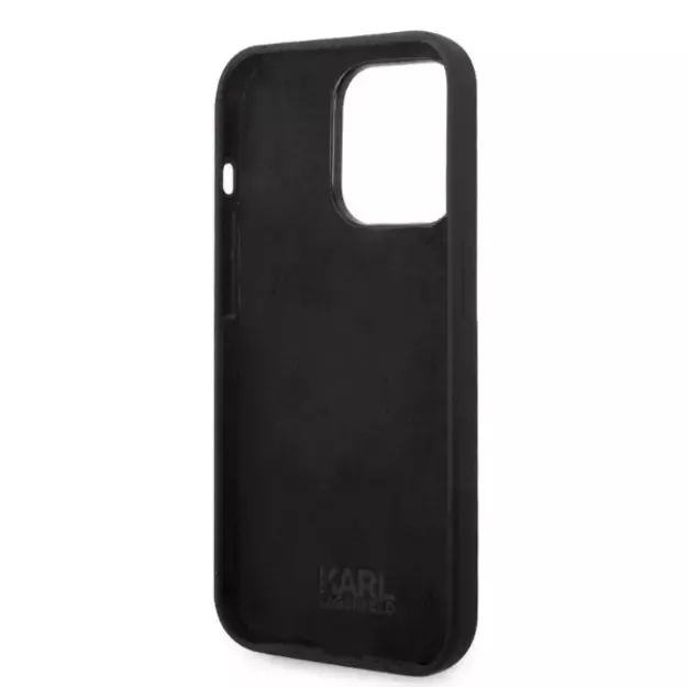 Karl Lagerfeld Silicone Ikonik case for iPhone 14 Pro - black 13