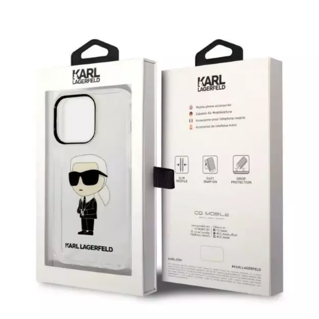 Karl Lagerfeld Ikonik Karl case for iPhone 14 Pro Max - transparent 7
