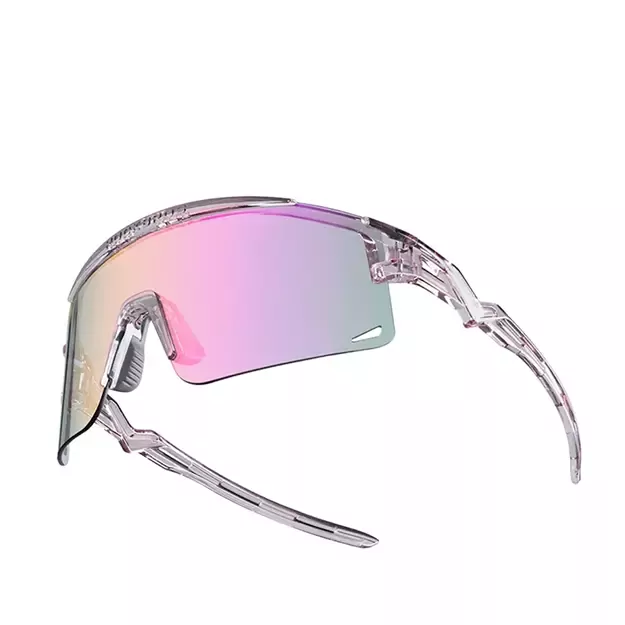 Rockbros Cycling Glasses Photochromic, with UV Protection and Corrective Insert, Clear - Purple 1