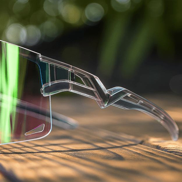 Rockbros Cycling Glasses Photochromic, with UV Protection and Corrective Insert, Clear - Purple 5