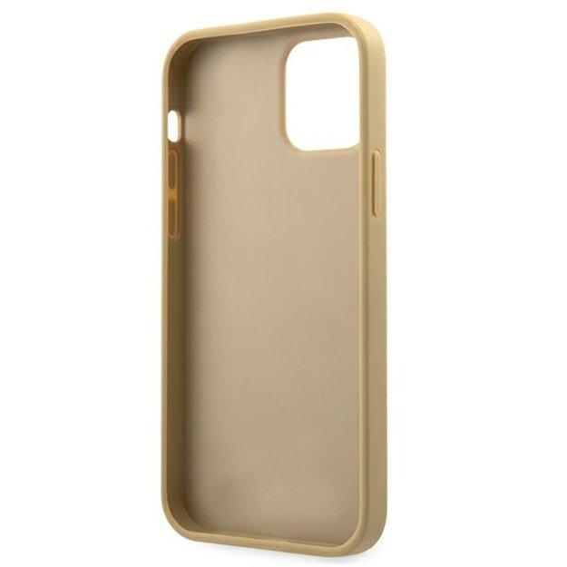 Guess GUHCP12SPUVQTMLBE iPhone 12 mini 5.4&quot  gold/gold hardcase V-Quilted Collection 5