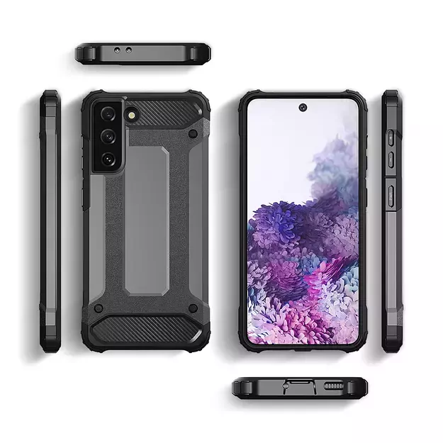 Hybrid Armor case for Samsung Galaxy S23+ armored hybrid case black 3