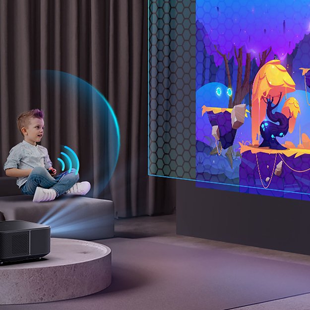 Yaber K3 Pro LCD FullHD 1080p Multimedia Projector with JBL Speakers and Subwoofer - Black 12